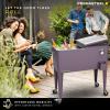 imagePermasteel 80 Quart Party Cooler Rolling Ice Chest with Wheels and Handles for Indoor Outdoor PatioPurple