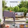 imagePermasteel 80 Quart Party Cooler Rolling Ice Chest with Wheels and Handles for Indoor Outdoor PatioPurple