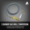 imagePermasteel PP20600CRAM Propane to Natural Gas Conversion Kit for Kenmore 6 Burner Grills5 burner  Side Burner