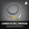 imagePermasteel PP20600CRAM Propane to Natural Gas Conversion Kit for Kenmore 6 Burner Grills6 Burner