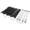 image:imagePermasteel PP20401ABHAM 4 Grill Replacement Parts Burners and Flame Tamers Included Size 15 1 Heat diffusers14 Long Wide Carry Over Tubes7 18 x 78 Black