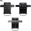 image:imagePermasteel PP20401BBHAM 4 Grill Replacement Parts Burners and Flame Tamers Included Black