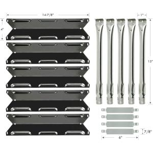 image:imagePermasteel PP20501BHAM 5 Grill Replacement Parts Burners and Flame Tamers Included Black