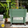 image:imagePermasteel Raised Garden Bed with Legs 402037 in Planter Box with EnGrow TrueSoil Technology for Vegetables Flowers Herbs and Fruit Outdoor Indoor Storage Shelf Wood BrownSage