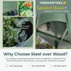 image:imagePermasteel Raised Garden Bed with Legs 402037 in Planter Box with EnGrow TrueSoil Technology for Vegetables Flowers Herbs and Fruit Outdoor Indoor Storage Shelf Wood BrownSage