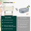 image:imagePermasteel Raised Garden Bed with Legs 402037 in Planter Box with EnGrow TrueSoil Technology for Vegetables Flowers Herbs and Fruit Outdoor Indoor Storage Shelf Wood BrownIvory
