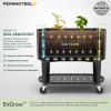 image:imagePermasteel Raised Garden Bed with Legs 402037 in Planter Box with EnGrow TrueSoil Technology for Vegetables Flowers Herbs and Fruit Outdoor Indoor Storage Shelf Wood BrownWood Grain