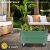 image:imagePermasteel Raised Garden Bed with Legs 402037 in Planter Box with EnGrow TrueSoil Technology for Vegetables Flowers Herbs and Fruit Outdoor Indoor Storage Shelf Wood BrownSage