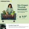 image:imagePermasteel Raised Garden Bed with Legs 402037 in Planter Box with EnGrow TrueSoil Technology for Vegetables Flowers Herbs and Fruit Outdoor Indoor Storage Shelf Wood BrownSage