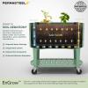image:imagePermasteel Raised Garden Bed with Legs 402037 in Planter Box with EnGrow TrueSoil Technology for Vegetables Flowers Herbs and Fruit Outdoor Indoor Storage Shelf Wood BrownSage