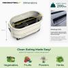 image:imagePermasteel Raised Garden Bed with Legs 402037 in Planter Box with EnGrow TrueSoil Technology for Vegetables Flowers Herbs and Fruit Outdoor Indoor Storage Shelf Wood BrownIvory