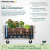 image:imagePermasteel Raised Garden Bed with Legs 402037 in Planter Box with EnGrow TrueSoil Technology for Vegetables Flowers Herbs and Fruit Outdoor Indoor Storage Shelf Wood BrownIvory