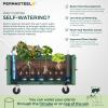 image:imagePermasteel Raised Garden Bed with Legs 402037 in Planter Box with EnGrow TrueSoil Technology for Vegetables Flowers Herbs and Fruit Outdoor Indoor Storage Shelf Wood BrownSage
