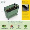 image:imagePermasteel Raised Garden Bed with Legs 402037 in Planter Box with EnGrow TrueSoil Technology for Vegetables Flowers Herbs and Fruit Outdoor Indoor Storage Shelf Wood BrownSage