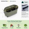 image:imagePermasteel Raised Garden Bed with Legs 402037 in Planter Box with EnGrow TrueSoil Technology for Vegetables Flowers Herbs and Fruit Outdoor Indoor Storage Shelf Wood BrownGreen