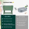 image:imagePermasteel Raised Garden Bed with Legs 402037 in Planter Box with EnGrow TrueSoil Technology for Vegetables Flowers Herbs and Fruit Outdoor Indoor Storage Shelf Wood BrownSage
