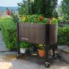 image:imagePermasteel Raised Garden Bed with Legs 402037 in Planter Box with EnGrow TrueSoil Technology for Vegetables Flowers Herbs and Fruit Outdoor Indoor Storage Shelf Wood BrownWood Grain