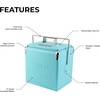 image:imagePermasteel 14Qt Portable Beverage Cooler for Camping Beach PicnicTurquoise