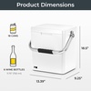 image:imagePermasteel 14Qt Portable Beverage Cooler for Camping Beach PicnicWhite