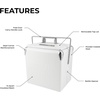 image:imagePermasteel 14Qt Portable Beverage Cooler for Camping Beach PicnicWhite