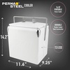 image:imagePermasteel 14Qt Portable Beverage Cooler for Camping Beach PicnicWhite