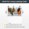 image:imagePermasteel 14Qt Portable Beverage Cooler for Camping Beach PicnicWhite